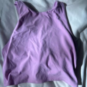 Athleta pink crop tank